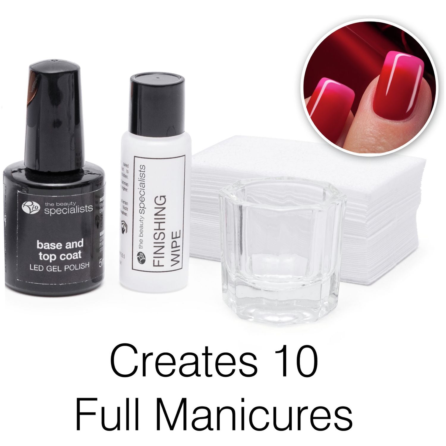 Rio gel nail polish set with lamp, imported from the UK