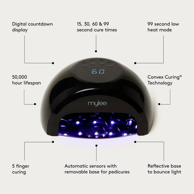Mylee gel nail kit complete set with LED lamp - British product