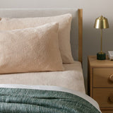 Argos Home cream fleece standard pillowcase pair - British product