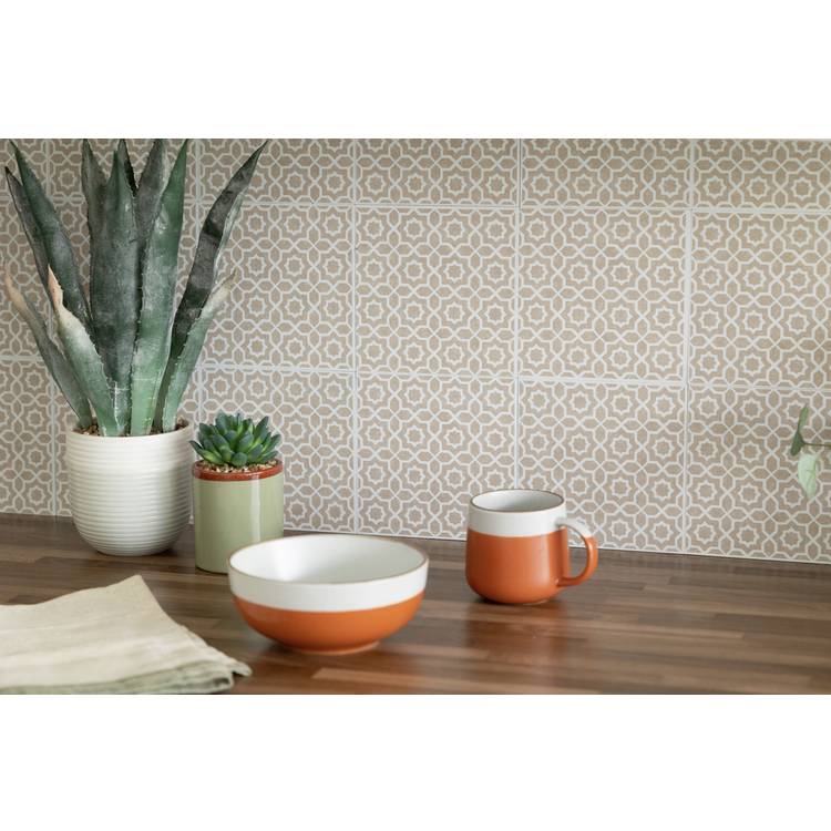 D-C-Fix Lina Beige peel and stick wall tiles - British product