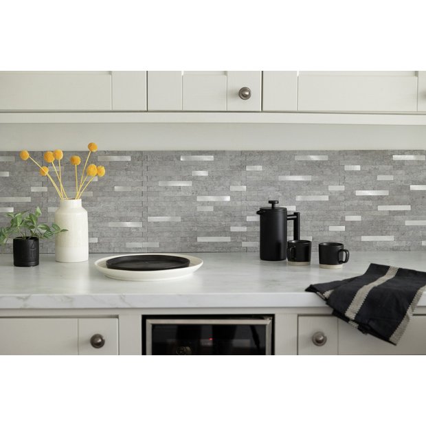 D-C-Fix metal stone composite wall tiles 29.2x29.7cm 5-pack - British product