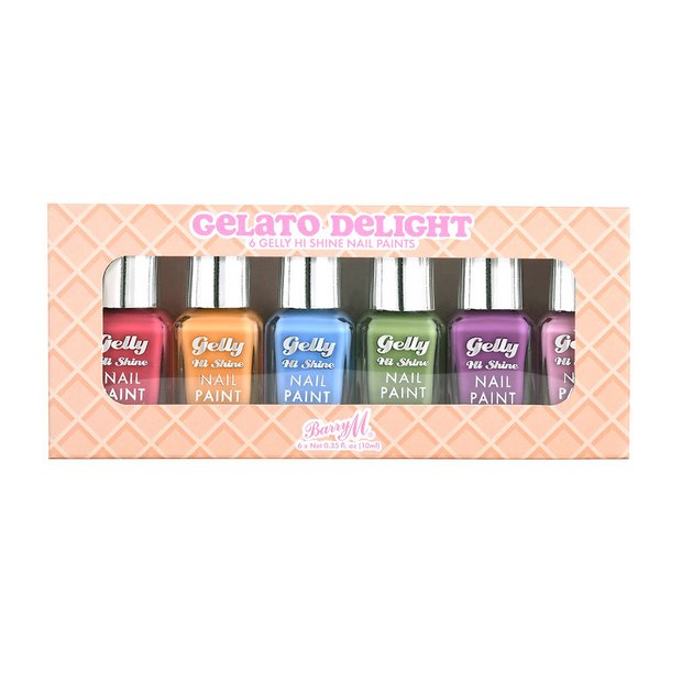 Barry M Gelato Delight 6 Gelly Hi Shine Nail Paints - British product