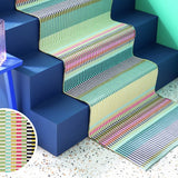 Margo Selby Buster Green flatweave runner 66x200cm, UK version
