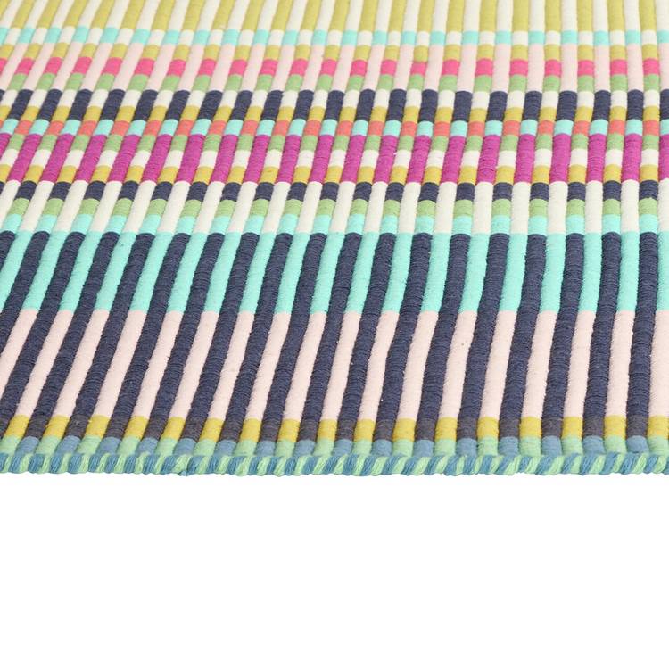 Margo Selby Buster Green flatweave runner 66x200cm, UK version