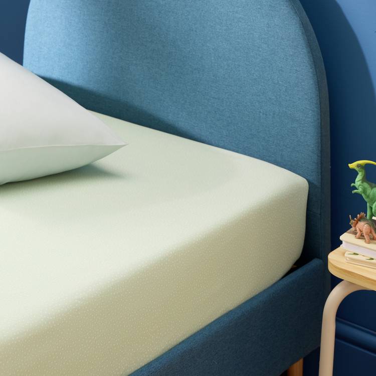 Habitat twin pack fitted sheets for toddler blue and aqua dots (British brand)