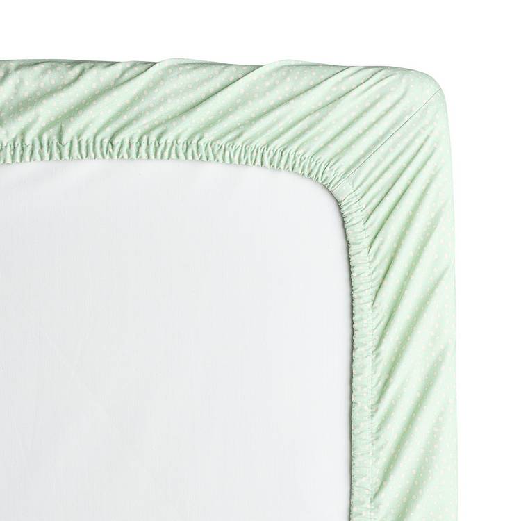 Habitat twin pack fitted sheets for toddler blue and aqua dots (British brand)