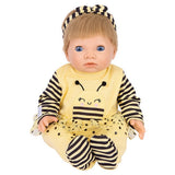 Tiny Treasures doll outfit Buzzy Bee 44cm, imported from the UK