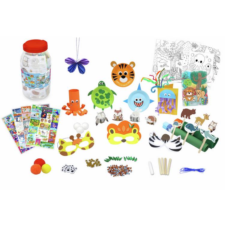 Chad Valley craft tub with assorted supplies (British brand)