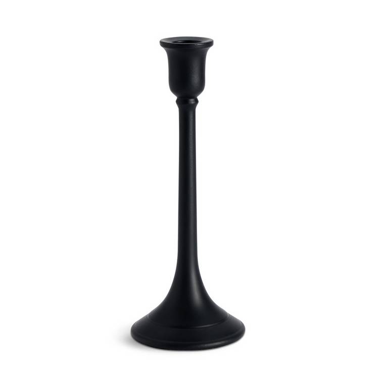 Habitat black metal candle holder 22.5cm, UK version