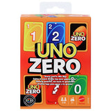 UNO Zero card game for family nights and travel (British brand)