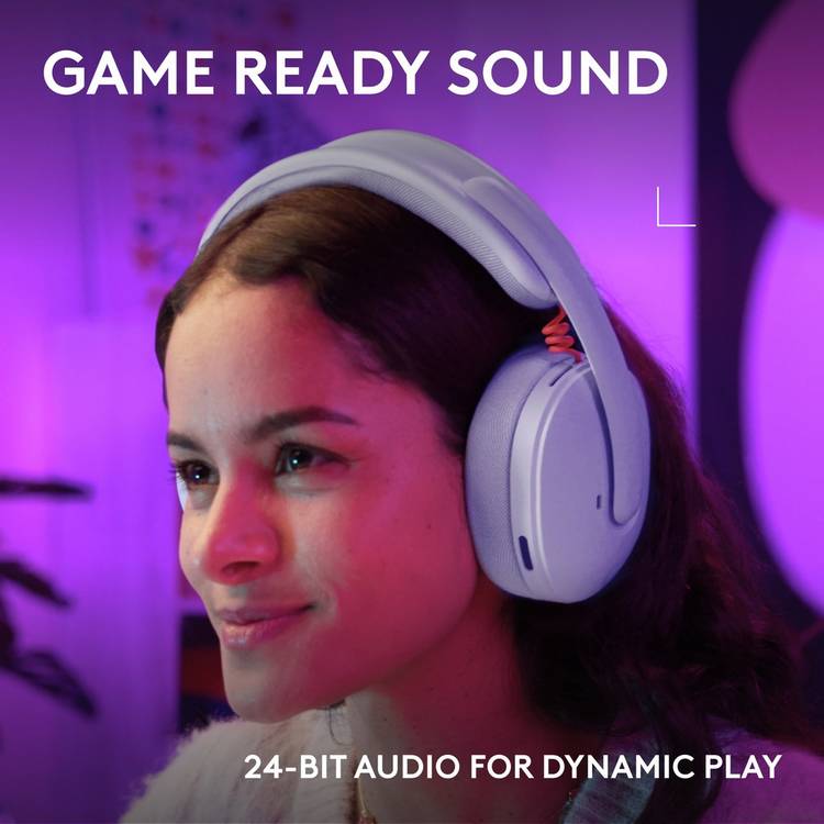 Logitech G325 wireless gaming headset lilac - British product