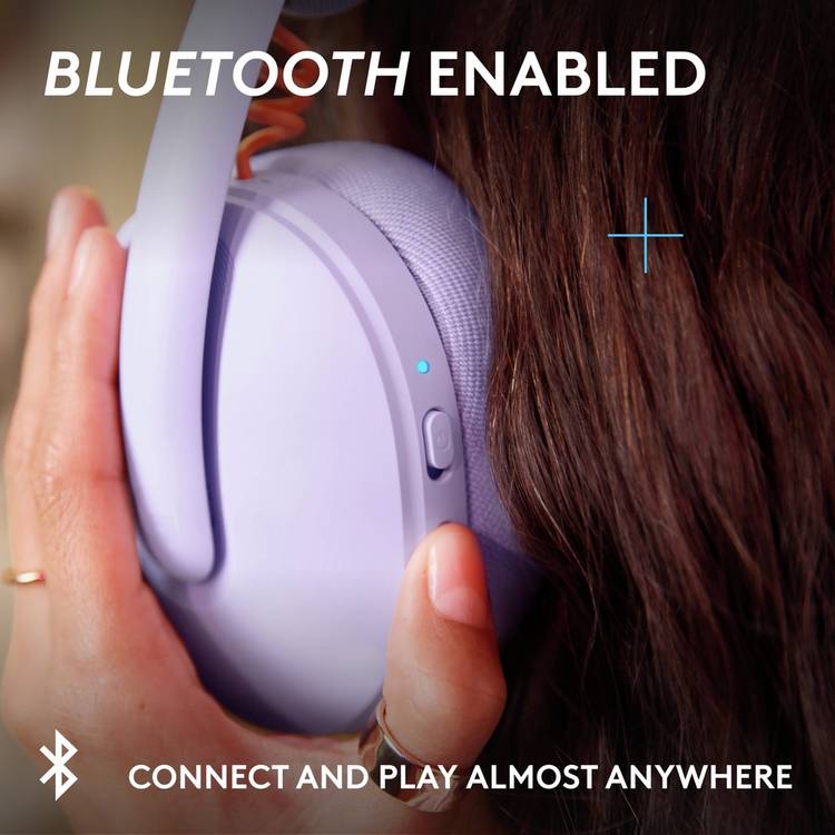 Logitech G325 wireless gaming headset lilac - British product