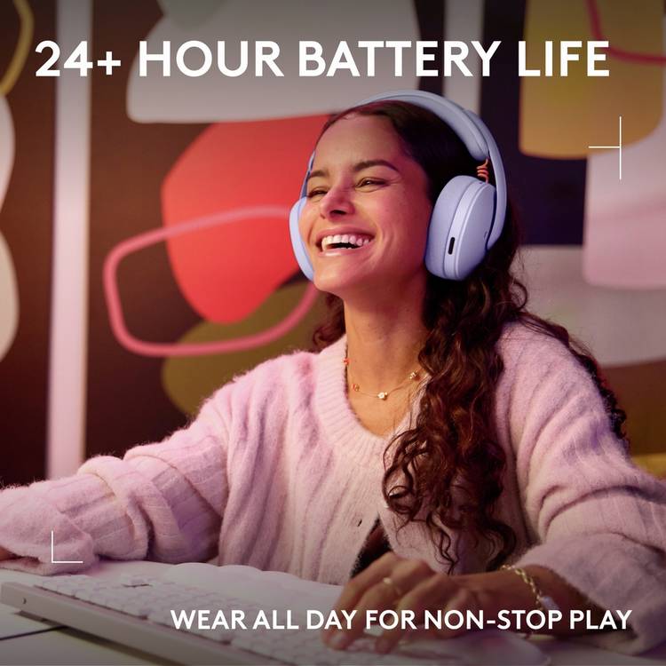Logitech G325 wireless gaming headset lilac - British product