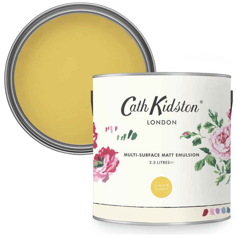 Cath Kidston Always Sunny emulsion paint 2.5L, imported from the UK