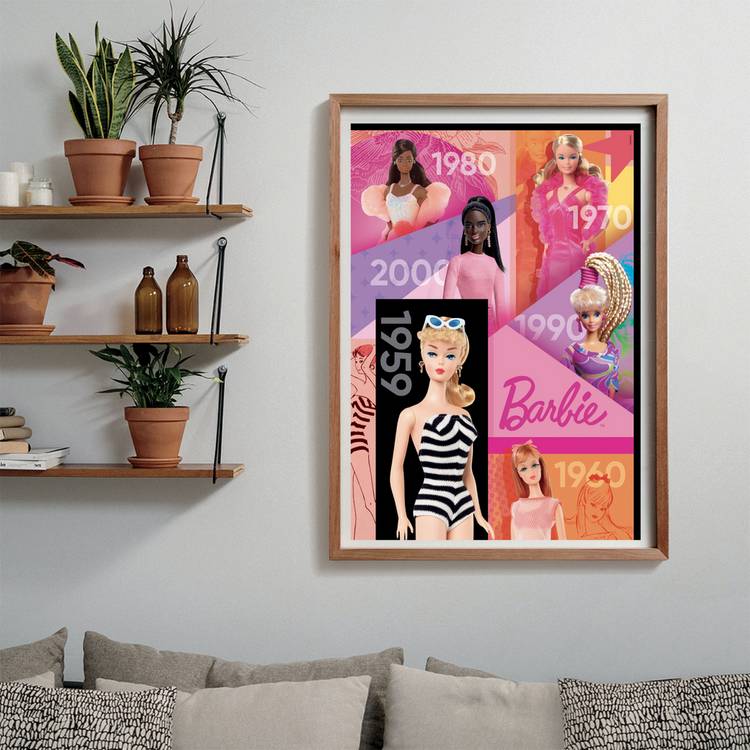 Clementoni Barbie Through The Years jigsaw puzzle 1000 pieces - British product