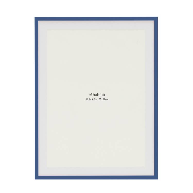 Habitat Blue Cobalt Picture Frame 60x80cm, imported from the UK