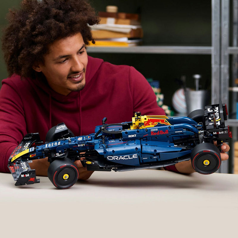 LEGO Technic Oracle Red Bull Racing RB20 F1 car model in 1:8 scale, UK version
