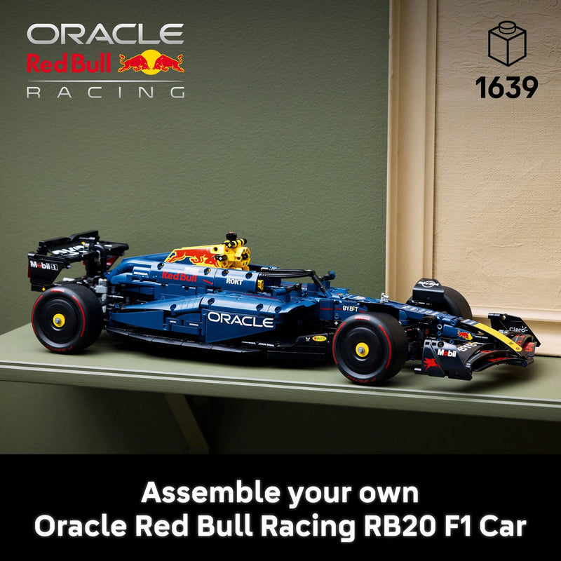 LEGO Technic Oracle Red Bull Racing RB20 F1 car model in 1:8 scale, UK version