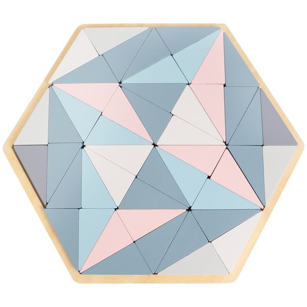 Chad Valley Wooden Geometric Puzzle toy, imported from the UK