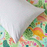 Argos Home Dino Floral Green Kids Bedding Set - Single