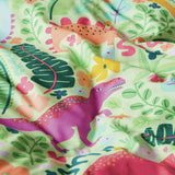 Argos Home Dino Floral Green Kids Bedding Set - Single
