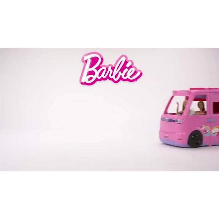 Barbie Dream Camper playset with roof tent and swing (British brand)