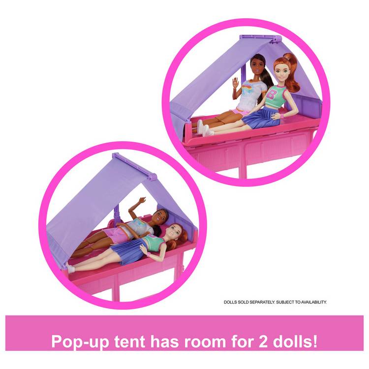 Barbie Dream Camper playset with roof tent and swing (British brand)