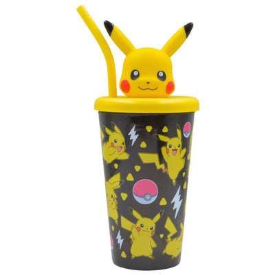Argos Hox Pokémon 3D Pikachu Black & Yellow Travel Tumbler - 450ml- Buy online at McGrocer