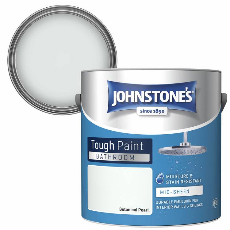 Johnstone's bathroom paint Botanical Pearl 2.5L, UK version