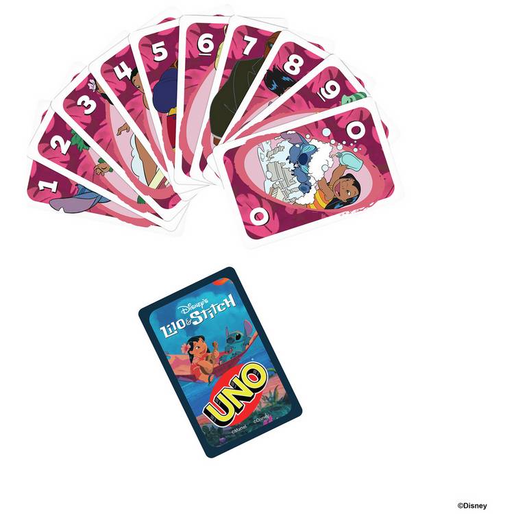 UNO Disney Lilo and Stitch classic card game (British brand)