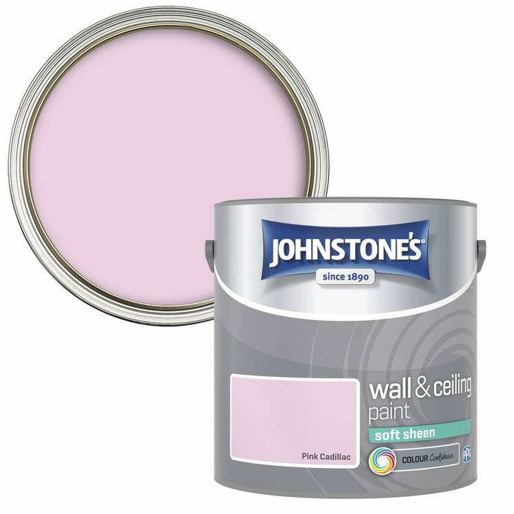 Johnstone's Pink Cadillac soft sheen paint 2.5L, imported from the UK