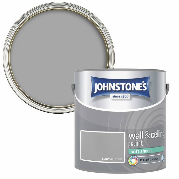 Johnstone's Soft Sheen paint Summer Storm 2.5L - British product