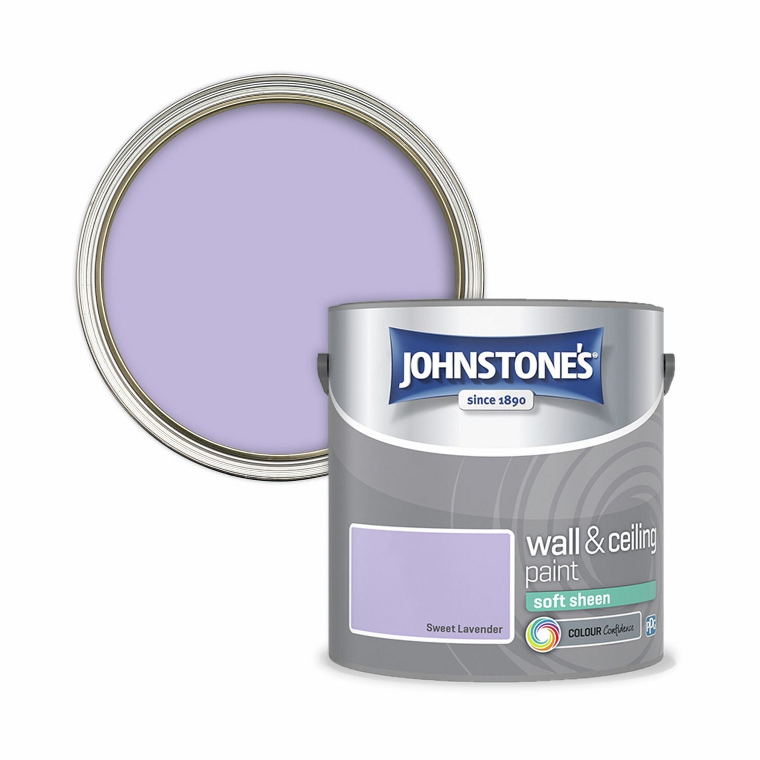 Johnstone's Sweet Lavender soft sheen paint 2.5L, UK version
