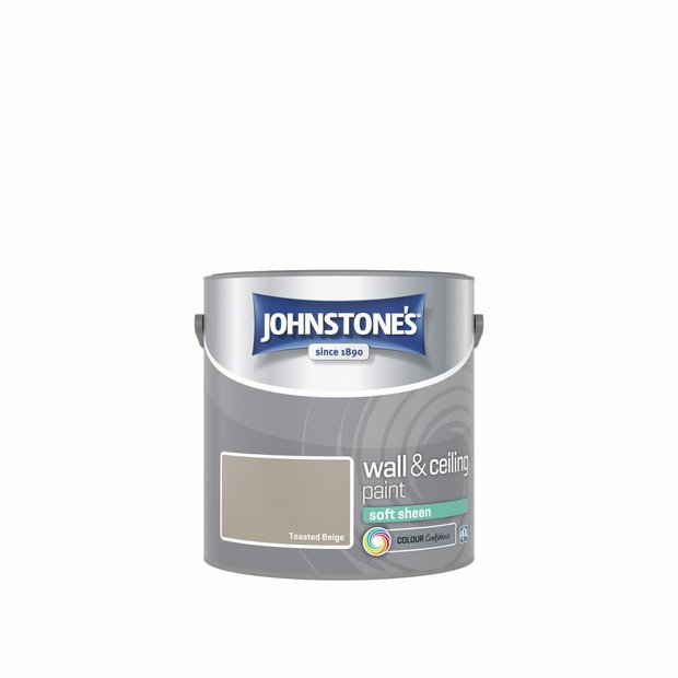 Johnstone's Soft Sheen paint Toasted Beige 2.5L (British brand)
