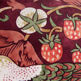 Morris & Co. Strawberry Thief cushion red, imported from the UK