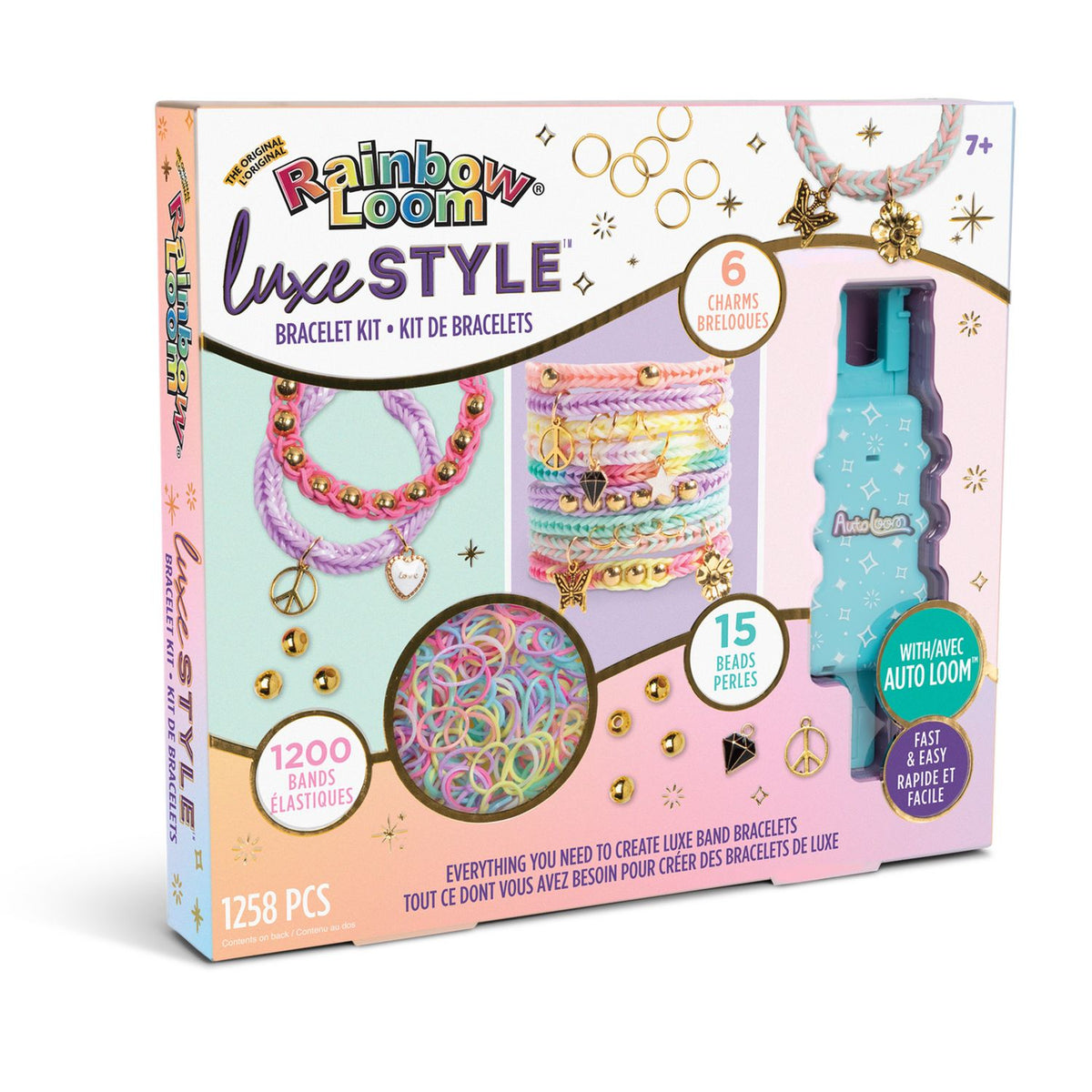 Rainbow Loom Autoloom Kit Luxe Style craft set, UK version