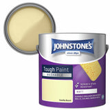 Johnstone's washable matt paint Vanilla Burst 2.5L, imported from the UK