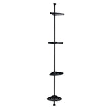 Argos Home black shower organiser pole adjustable (British brand)