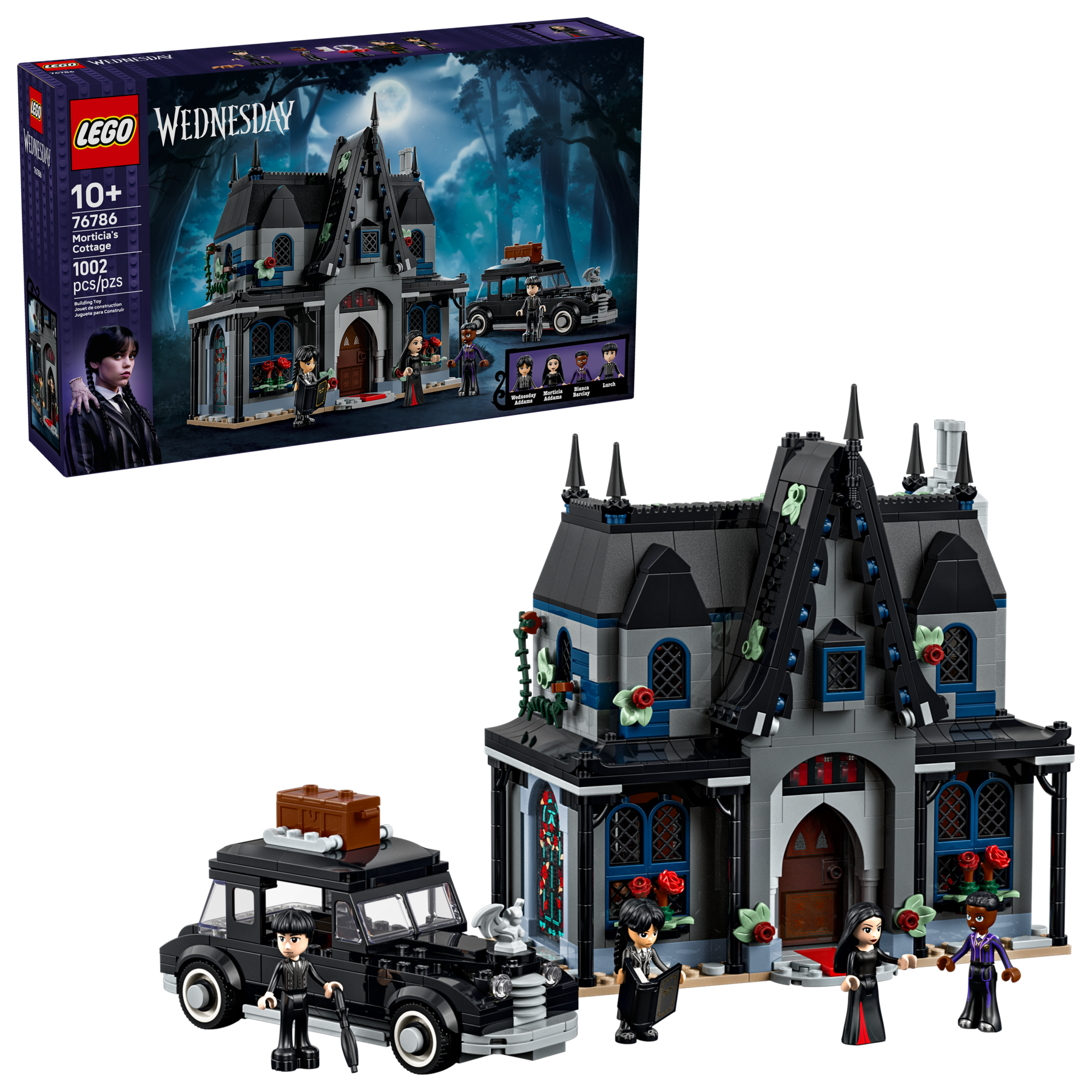 LEGO Wednesday Morticia's Cottage 1002 Piece set, imported from the UK