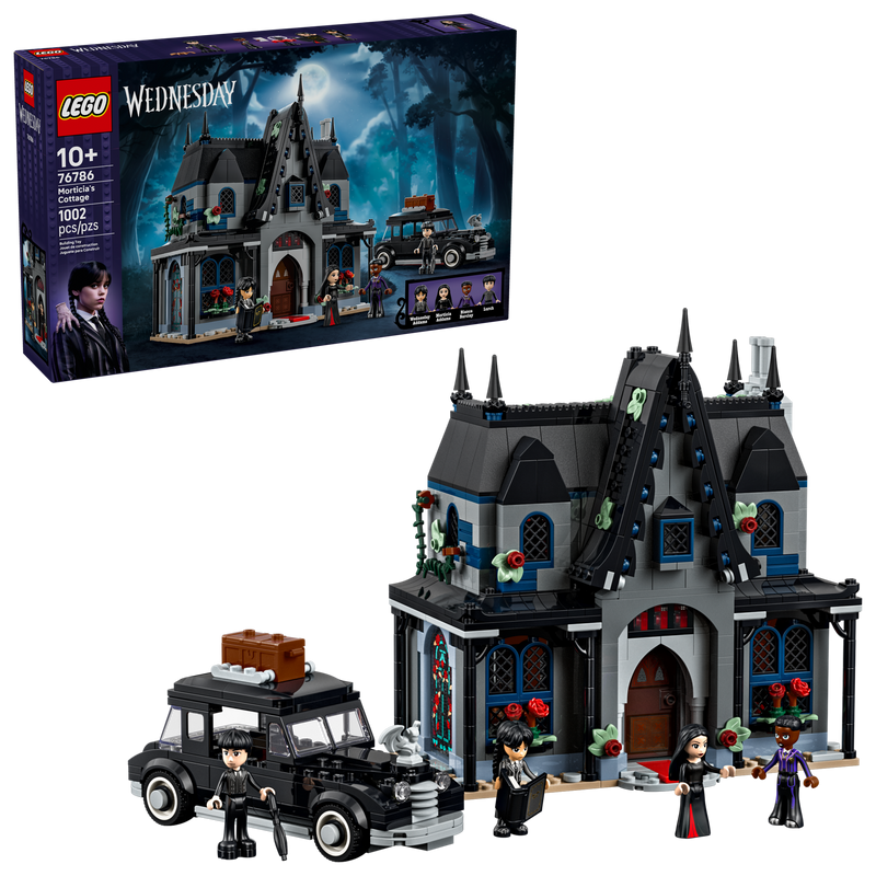 LEGO Wednesday Morticia's Cottage 1002 Piece set, imported from the UK