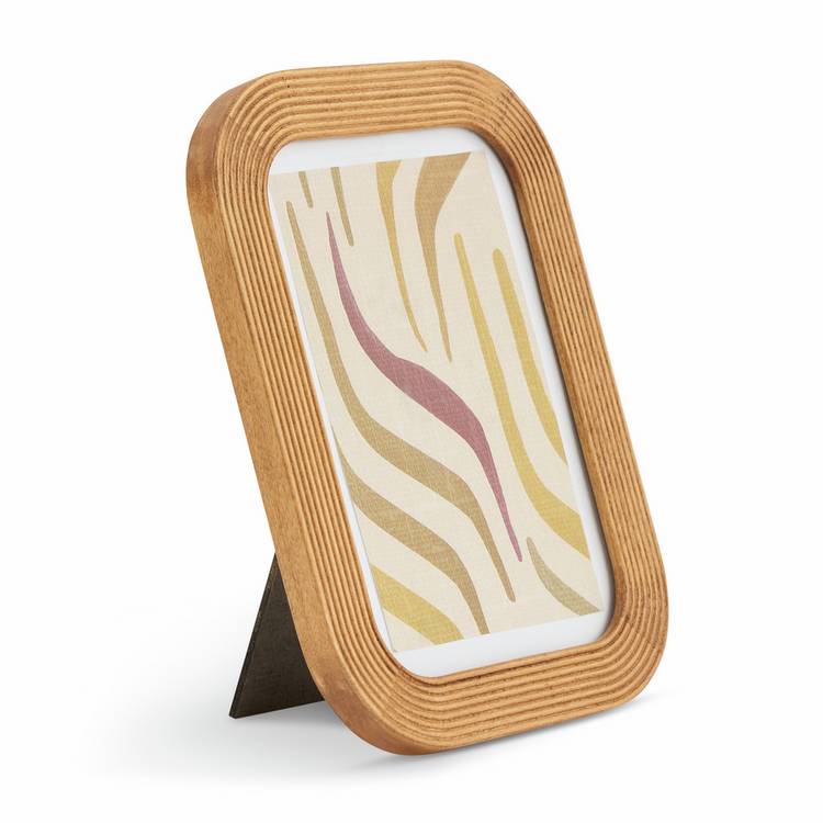 Habitat natural ribbed wooden picture frame 5x7, UK version