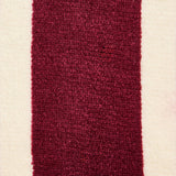 Argos Home Stripe Print Fleece Burgundy Bedding Set - King