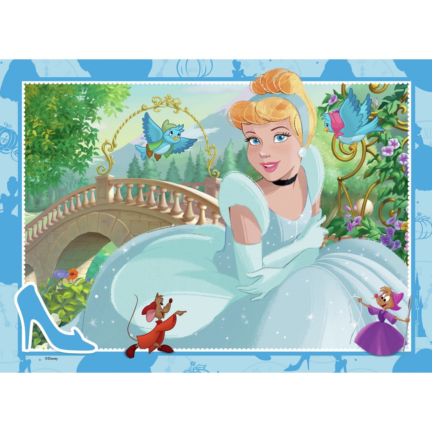 Disney Princess 4x100 puzzle set 400 pieces, imported from the UK
