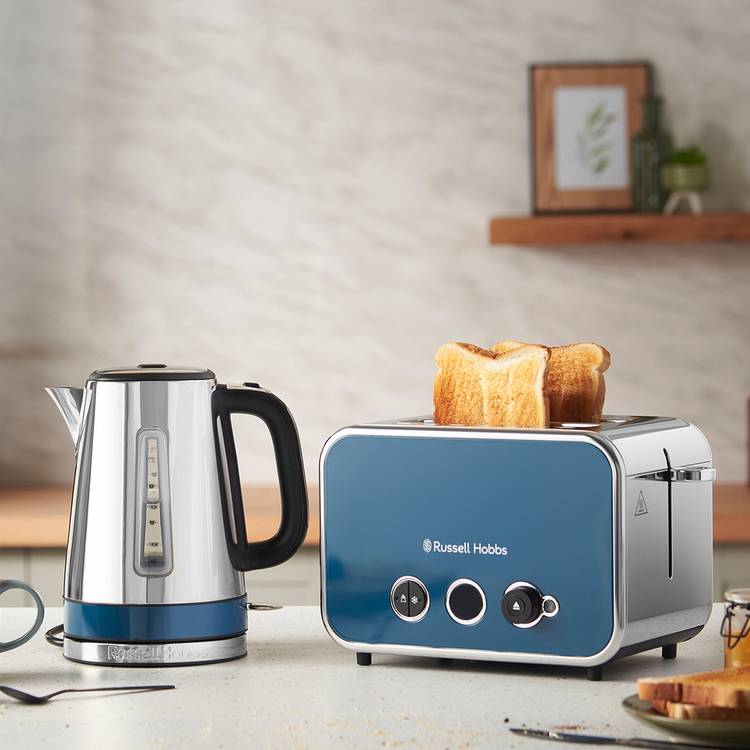 Russell Hobbs Luna Quiet Boil kettle ocean blue (British brand)