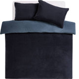 Argos Home double sided fleece blue bedding set single - British product
