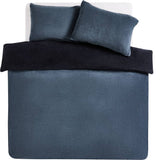 Argos Home double sided fleece blue bedding set single - British product