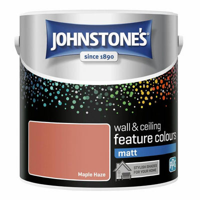 Argos Johnstone's Feature Wall Matt Paint - Maple Haze 2.5L- Buy online at McGrocer