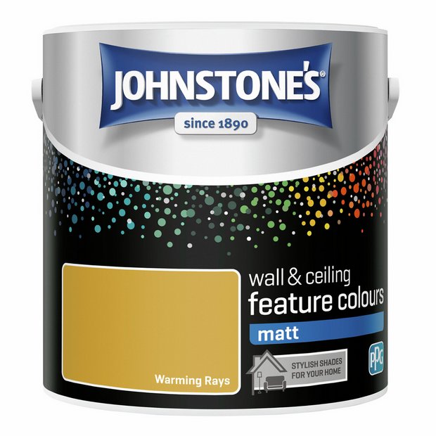 Johnstone's Warming Rays matt paint 2.5L - British product