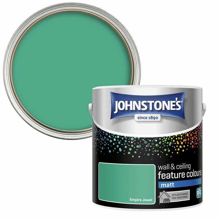 Johnstone's Empire Jewel green matt paint 2.5L (British brand)