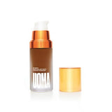 UOMA Beauty Say What?! Weightless Soft Matte Hydrating Foundation 30ml GOODS Boots Brown Sugar T3C  